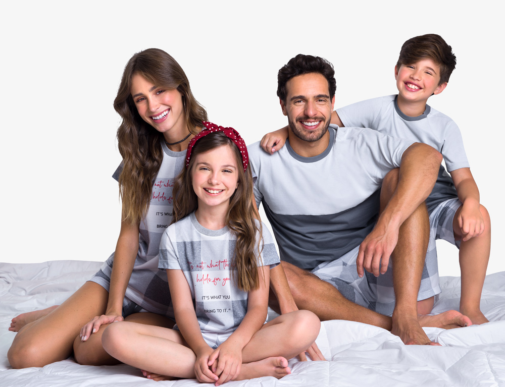 Pijamas para a família toda: tem por aqui!